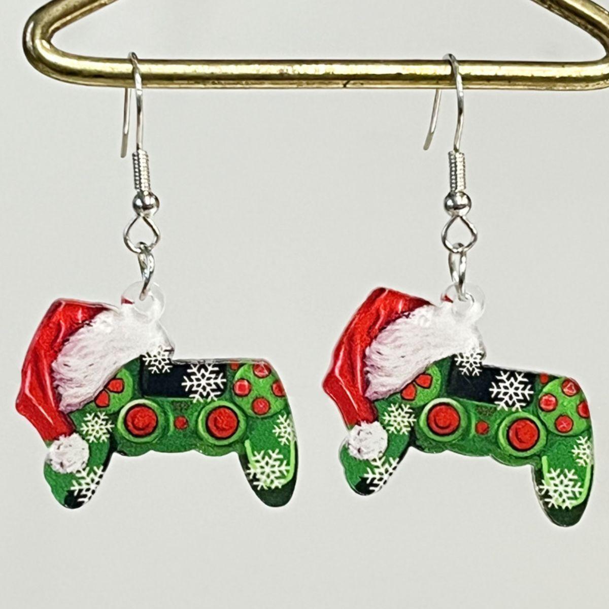 Geometric Shape Acrylic Dangle Earrings Style H One Size