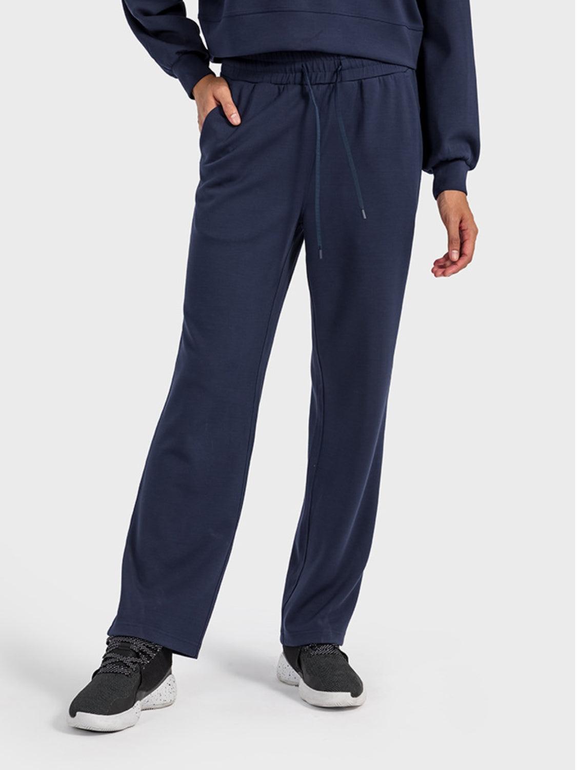 Millennia Drawstring Pocketed Sport Pants Dark Blue