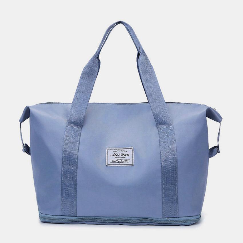 Oxford Cloth Oversize Travel Bag Dusty Blue One Size