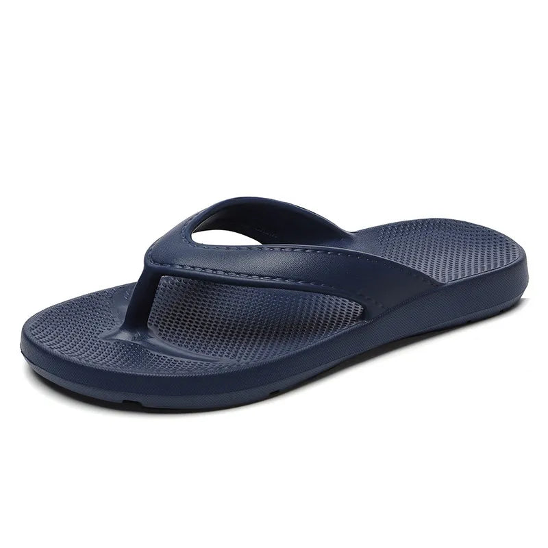 Toe Post Flats Slippers Dark Blue