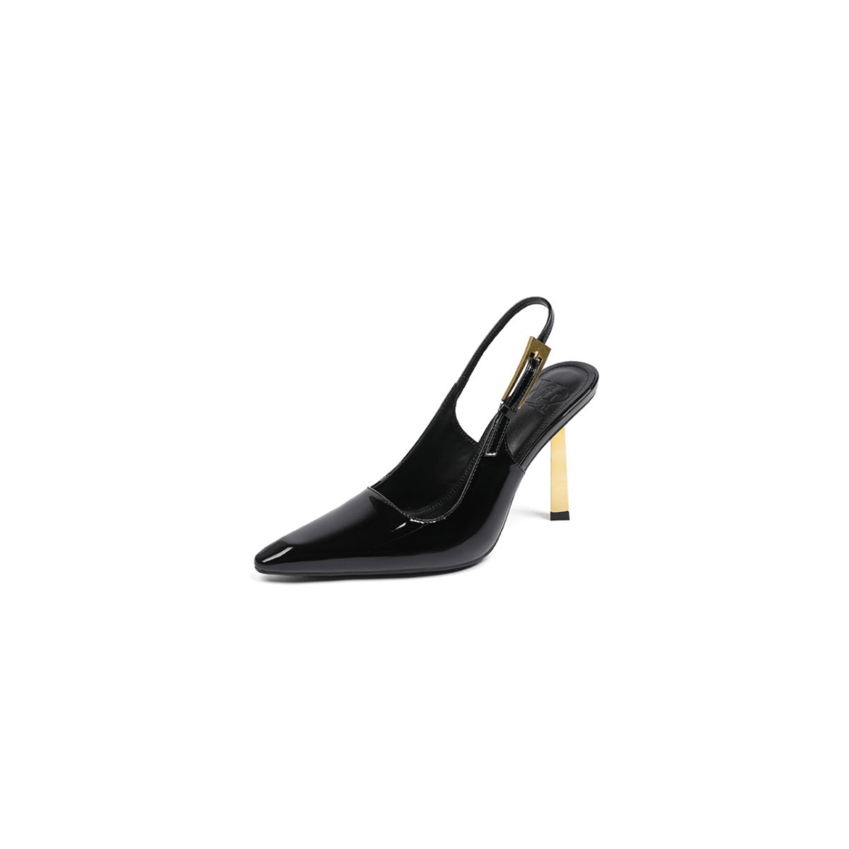 Point Toe Stiletto Pumps Gold