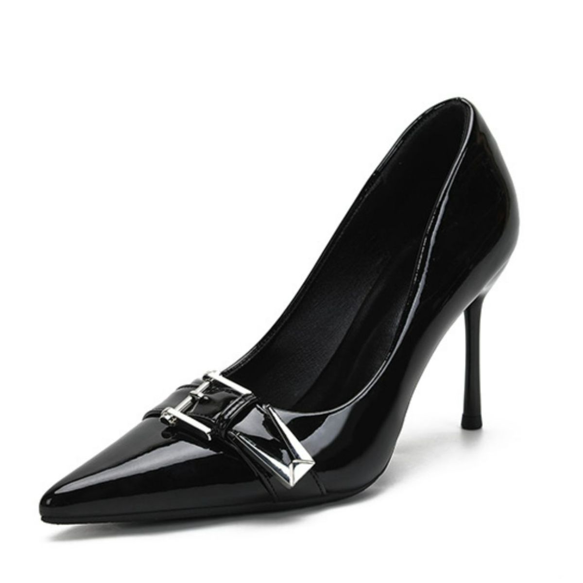 Decor Buckle Point Toe Stiletto Pumps