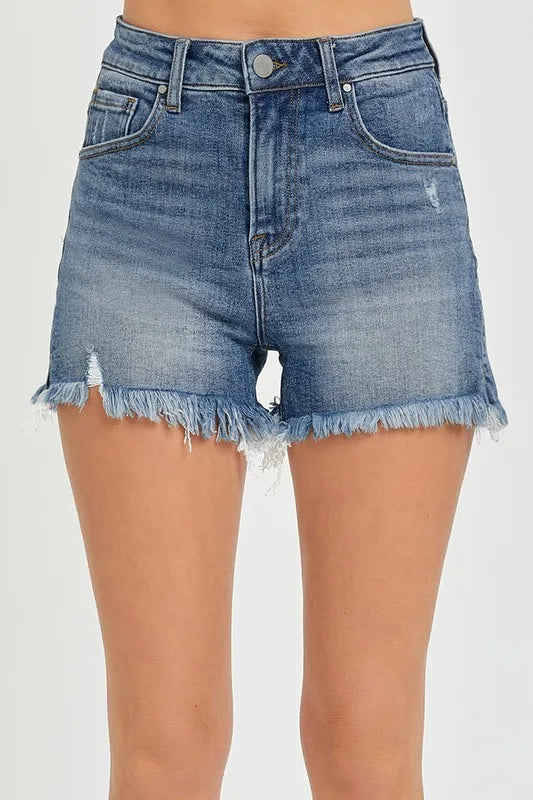 RISEN High Rise Side Slit Shorts
