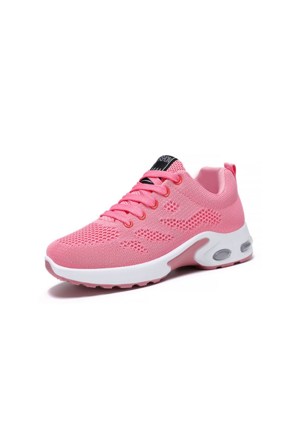 Breathable Mesh Lace Up Athletic Pink