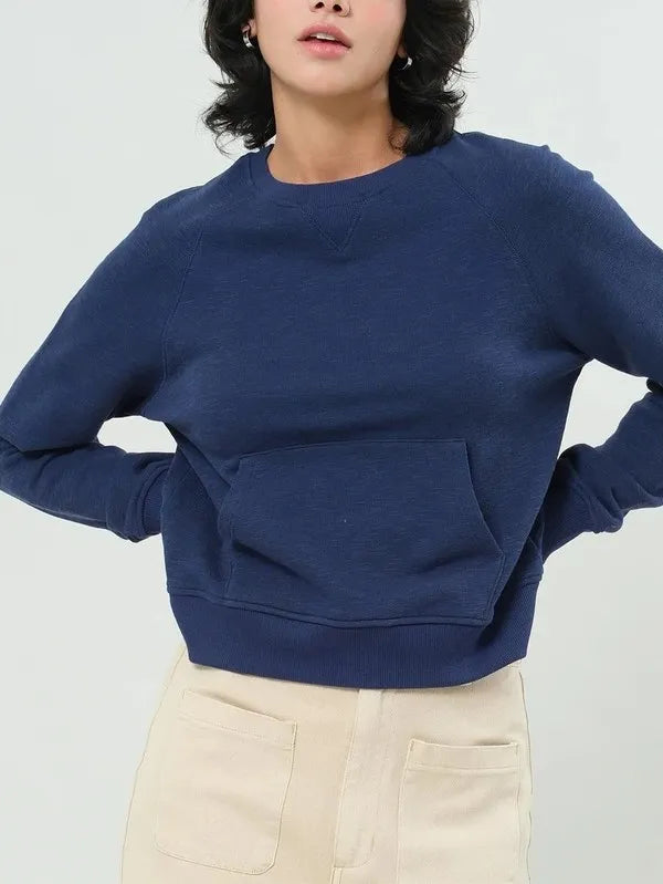 HYFVE Raglan Sleeve Pocket Sweatshirt
