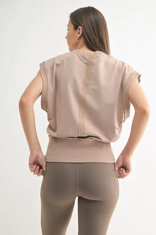 MONO B Vintage V-Neck Vest