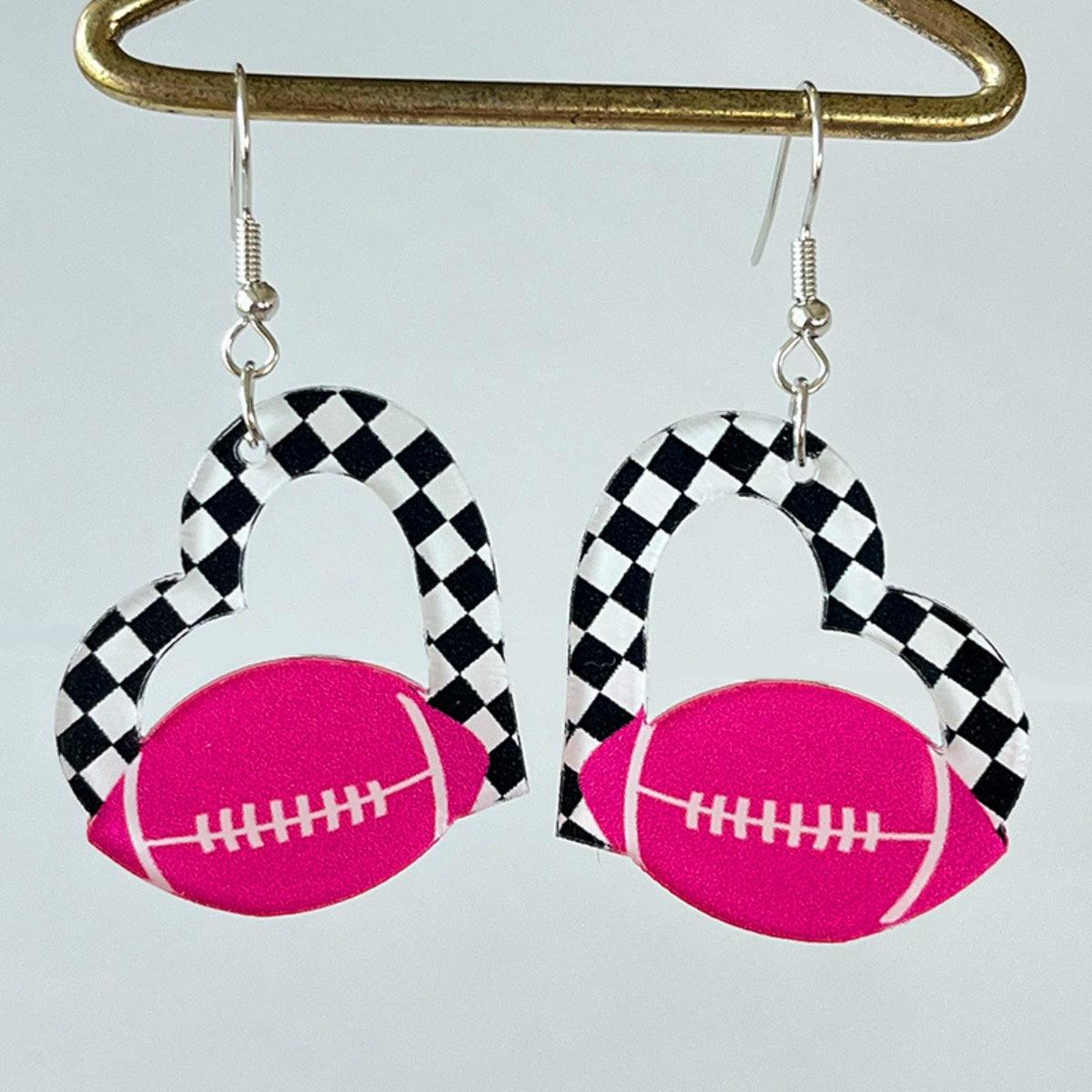 Geometric Shape Acrylic Dangle Earrings Style B One Size