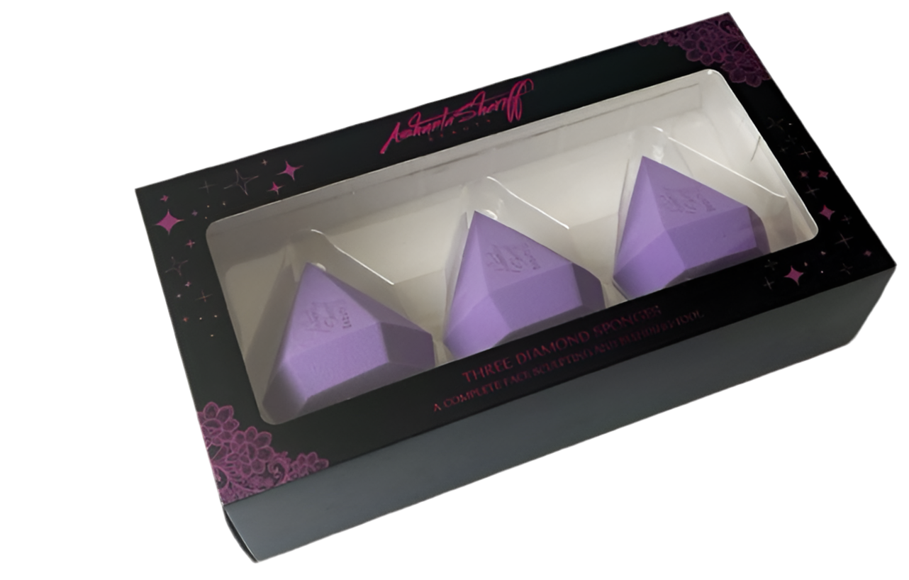 Diamond Sponge 3 pc set Purple