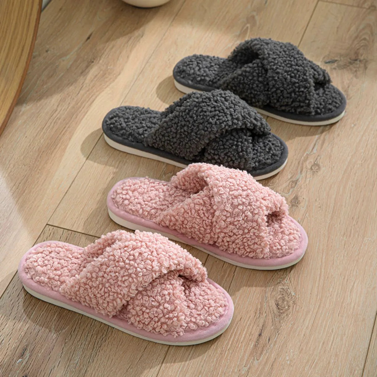 Open Toe Platform Slippers