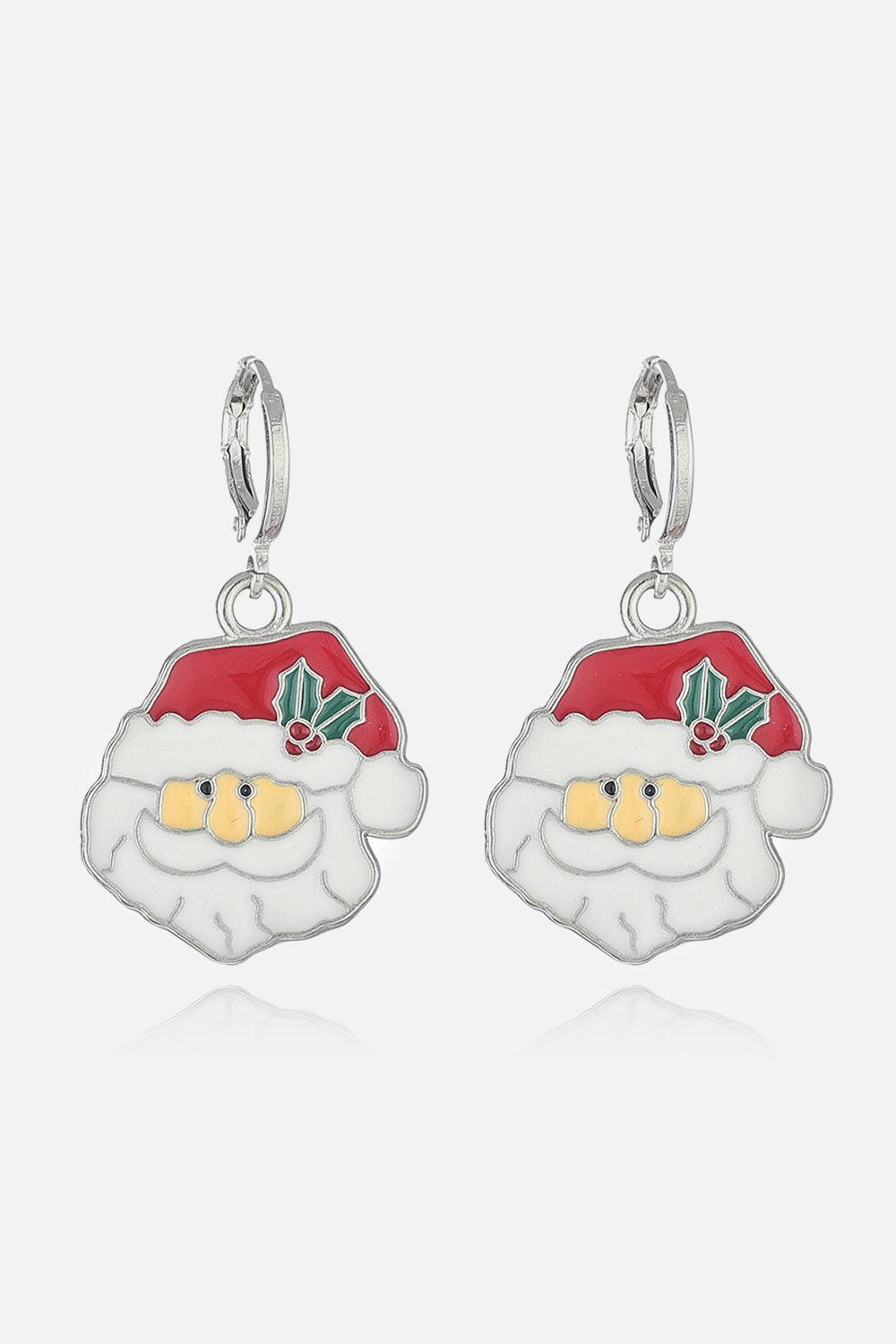 Christmas Theme Alloy Earrings Style H One Size