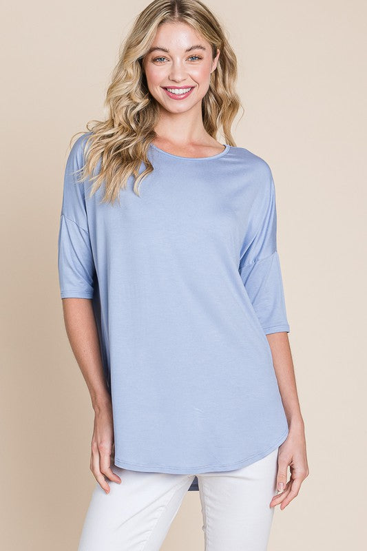 BOMBOM Round Neck Half Sleeve T-Shirt