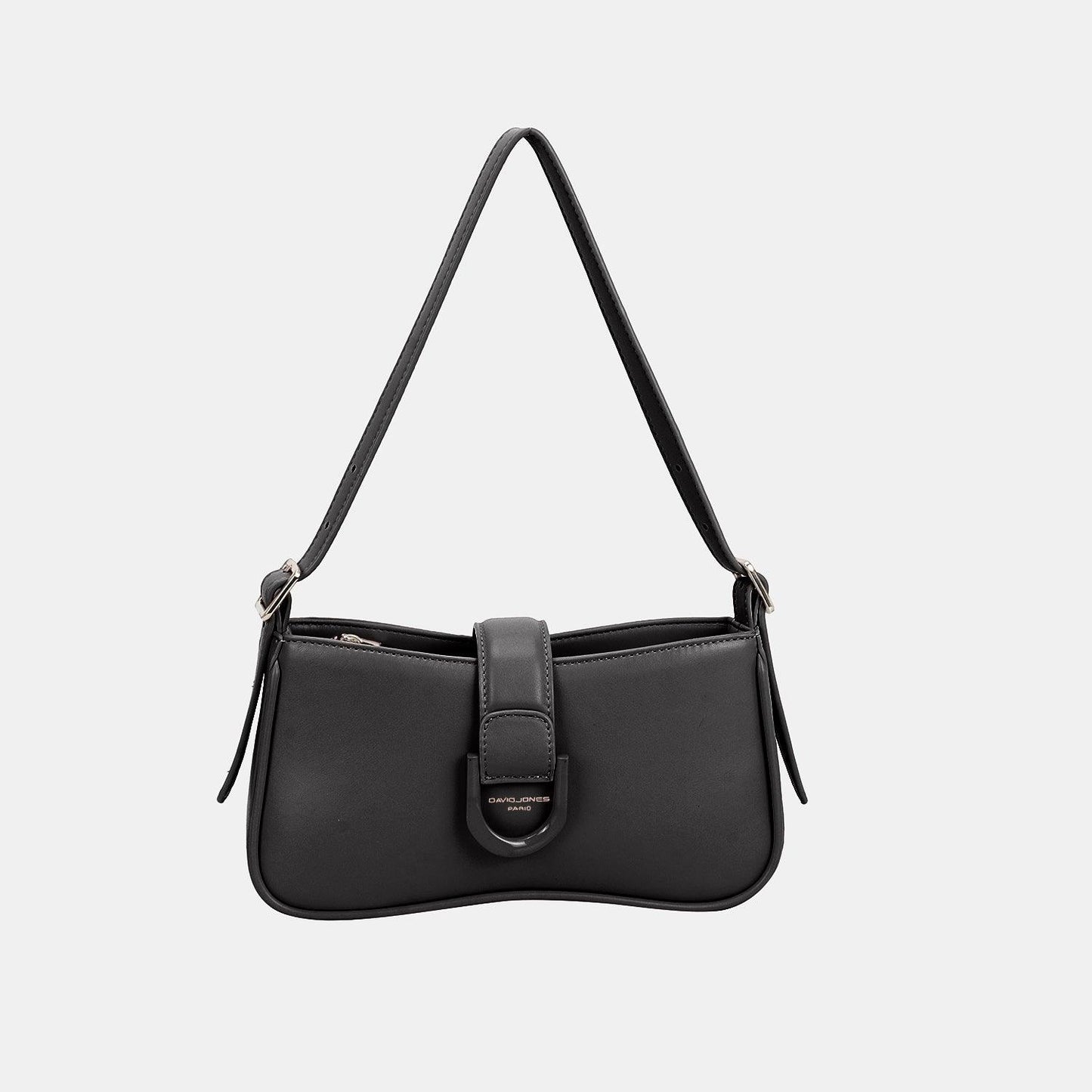 David Jones PU Small Leather Shoulder Bag Black One Size