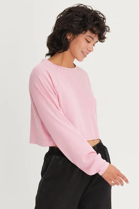 HYFVE Raglan Sleeve Crop Top
