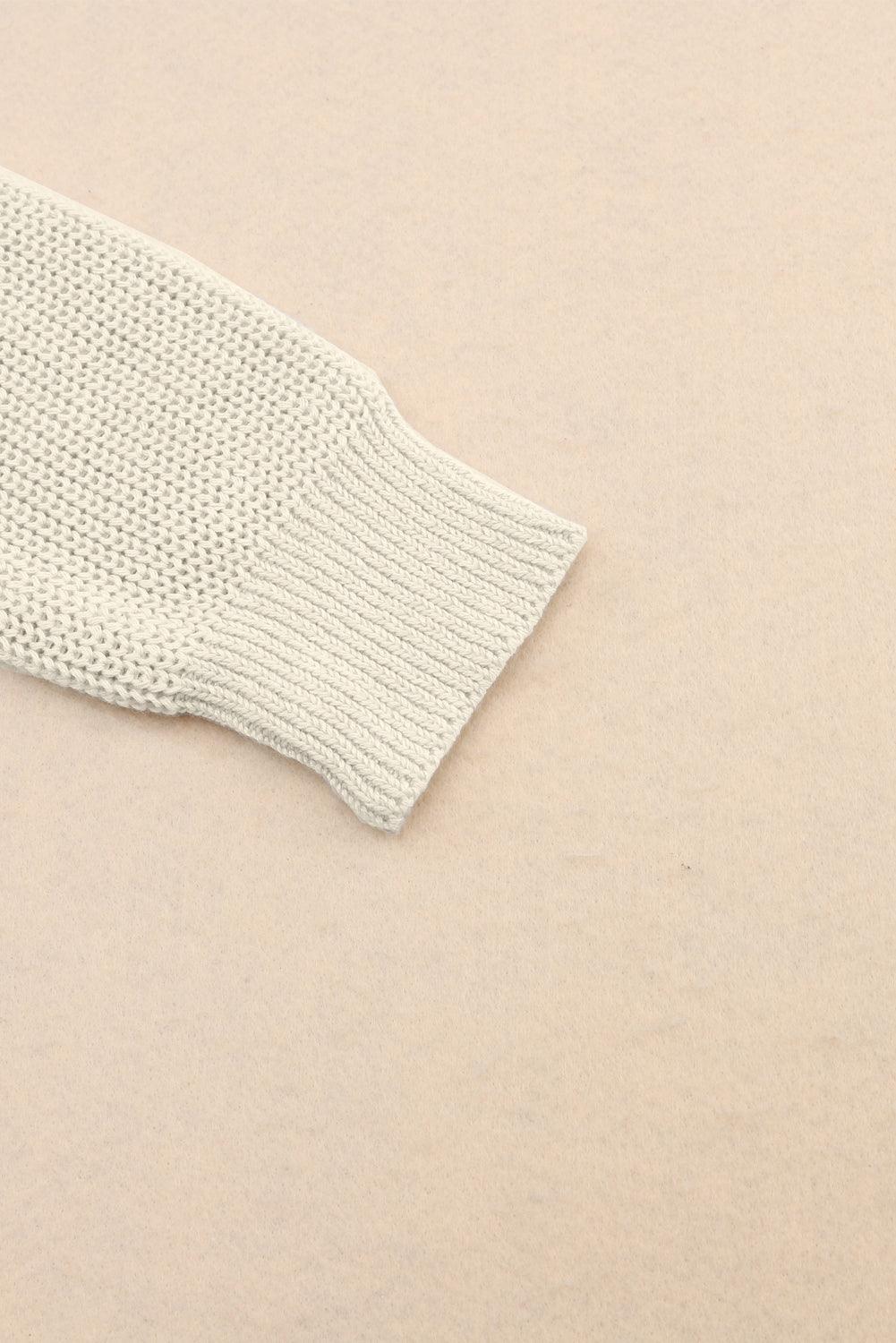 V-Neck Drop Shoulder Sweater