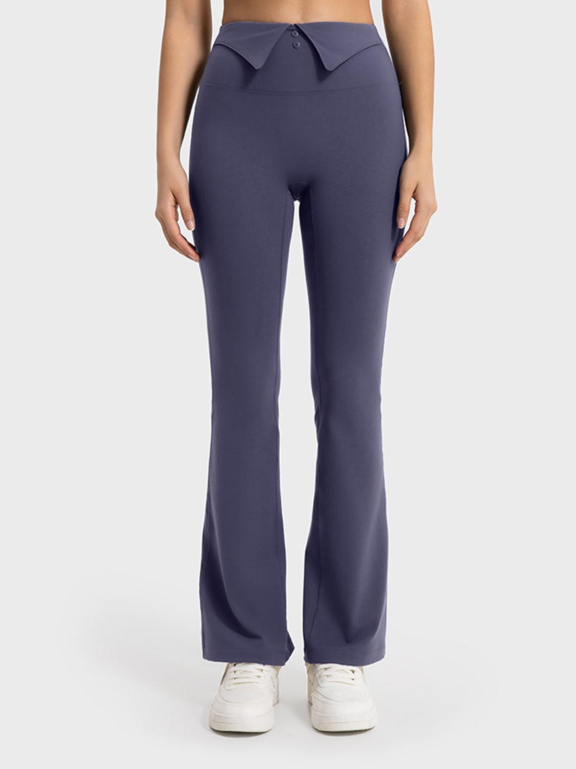 Millennia Wide Waistband Bootcut Sport Pants French Blue