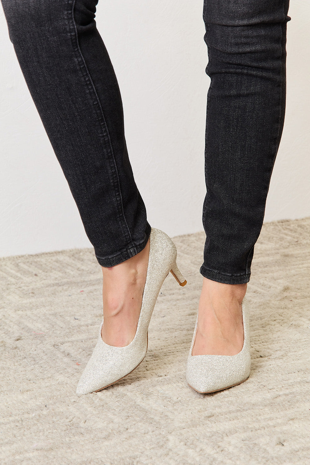 Melody 2" Closed Toe Heels SILVER