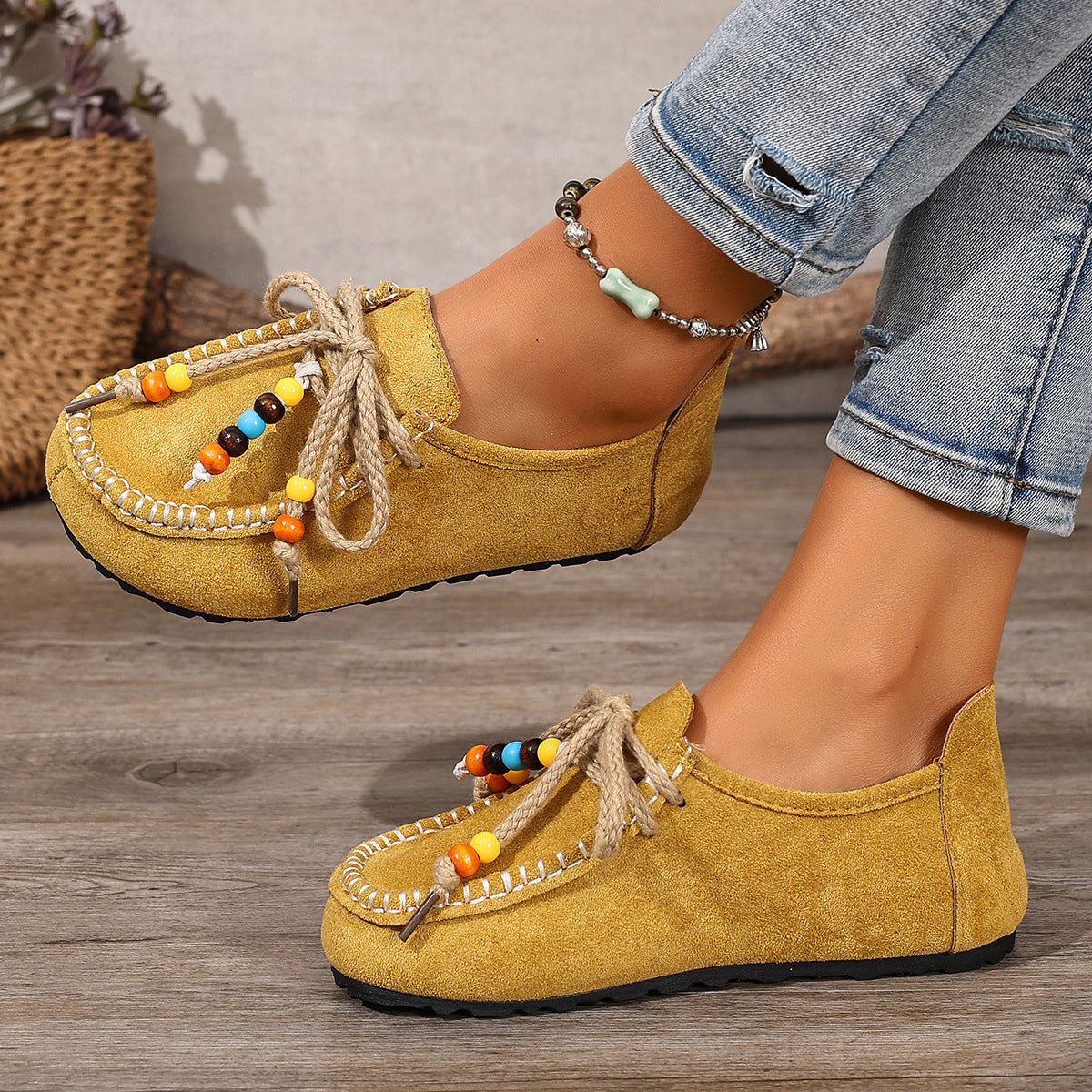 Vintage Suede Casual Loafers