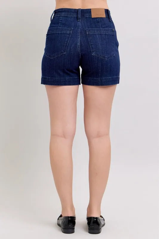 Judy Blue Full Size High Waist Denim Shorts Plus Size