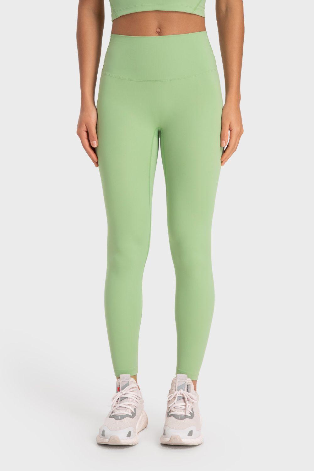 Millennia Basic Full Length Active Leggings Mint Green