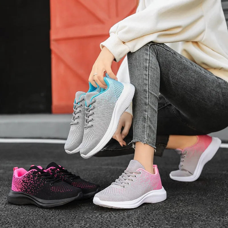 Breathable Mesh Round Toe Athletic