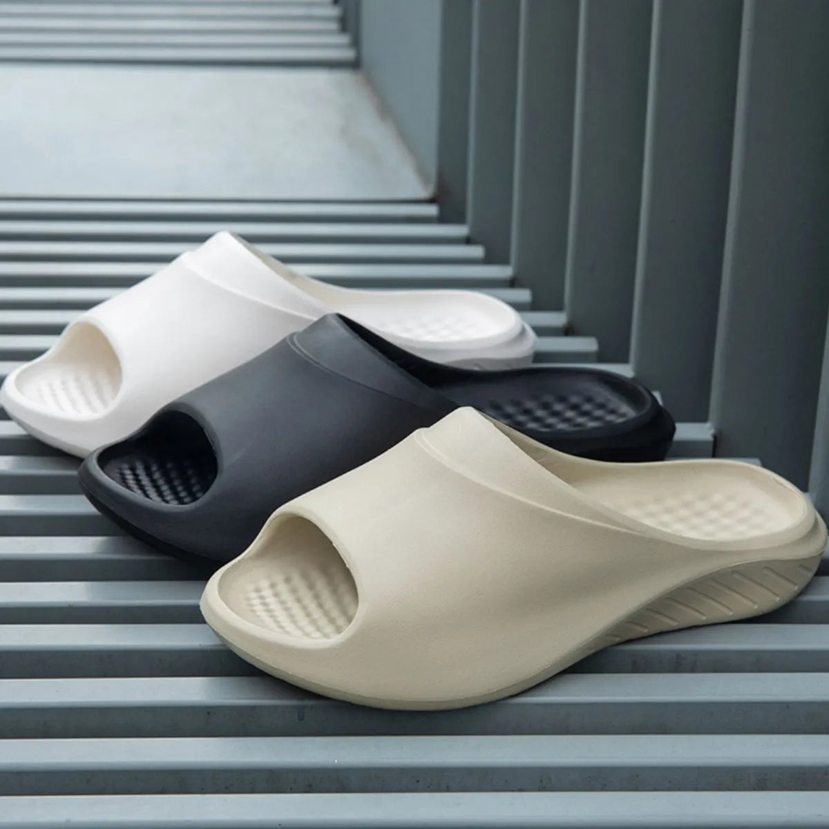Open Toe Platform Slippers