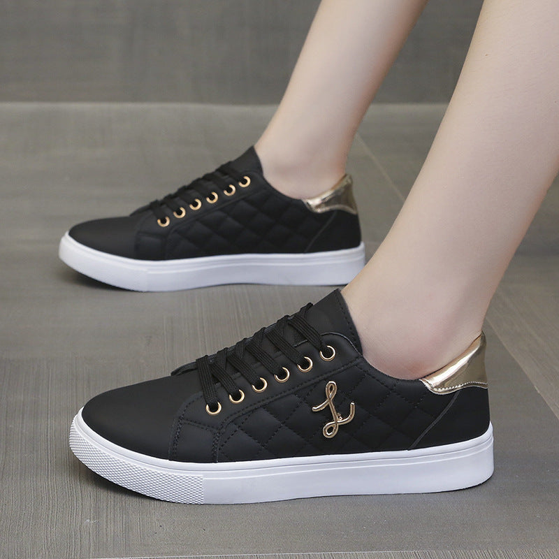 Lace Up Round Toe Sneakers