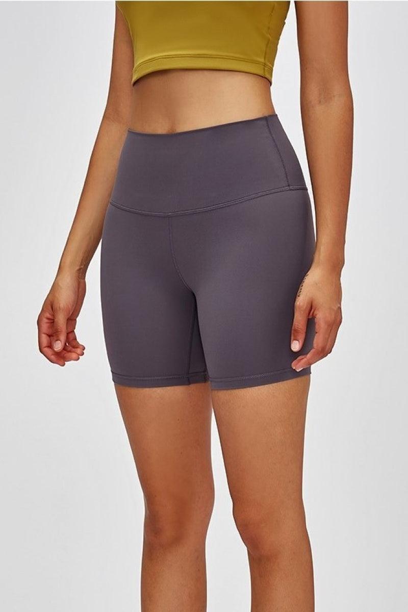 Millennia High Waist Training Shorts Dark Gray