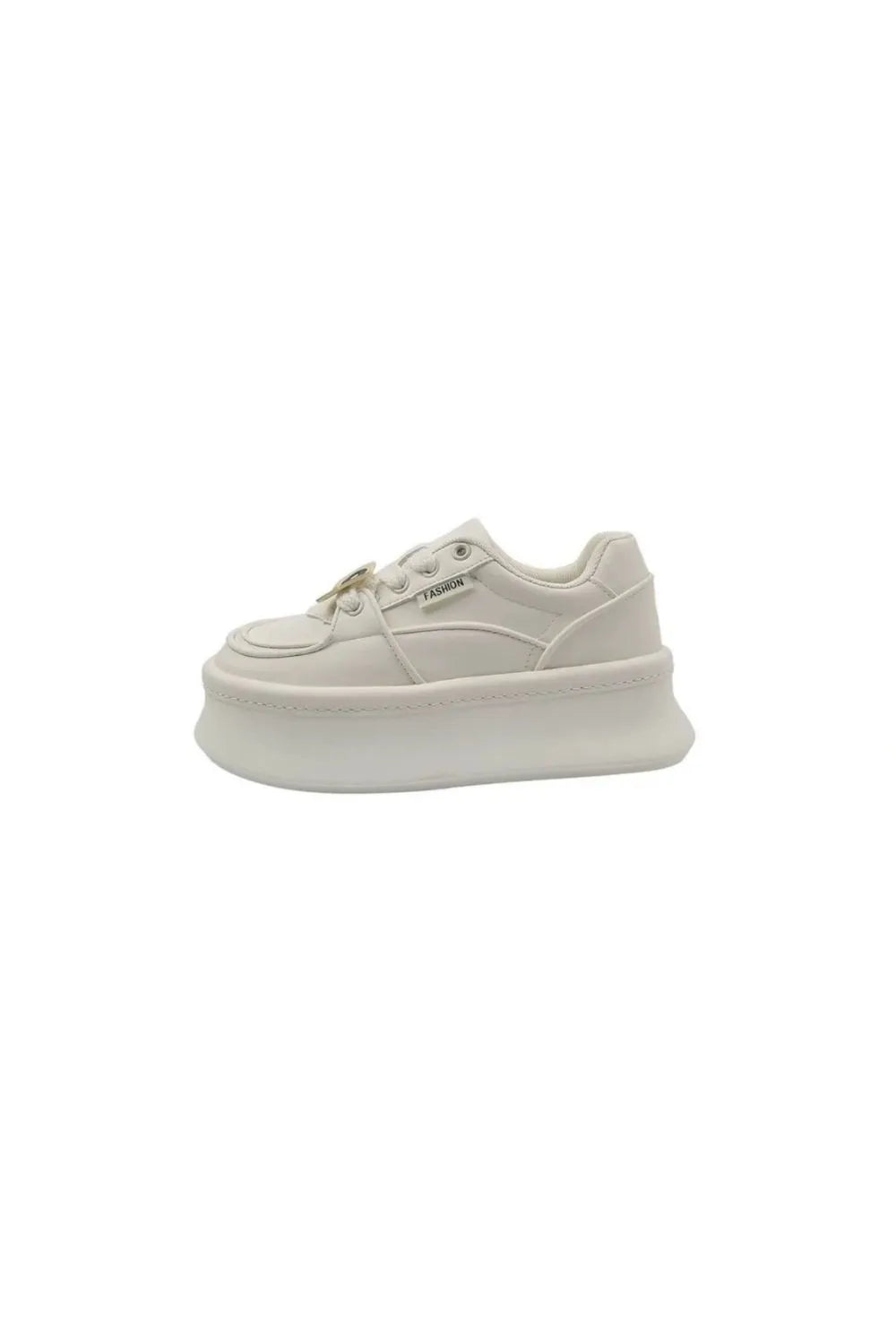 Lace Up Round Toe Platform Sneakers