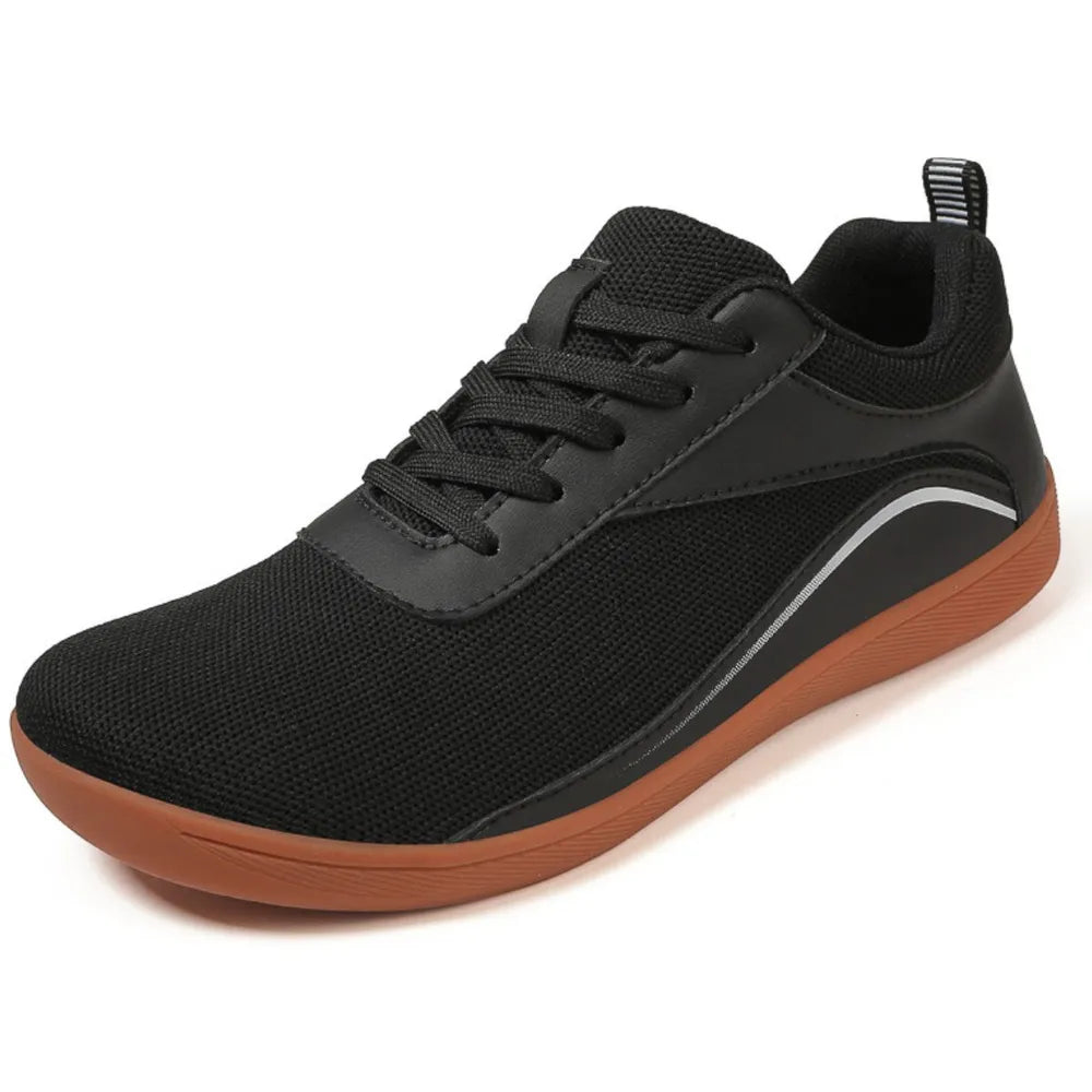 Lace Up Mesh Breathable Athletic Black