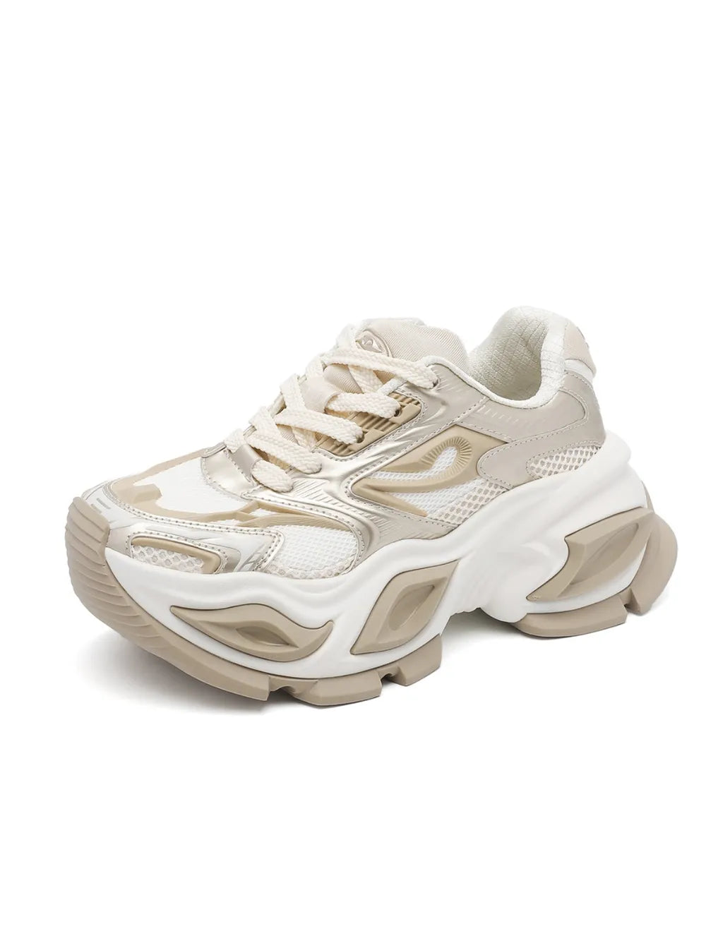 Contrast Chunky Platform Athletic Gold