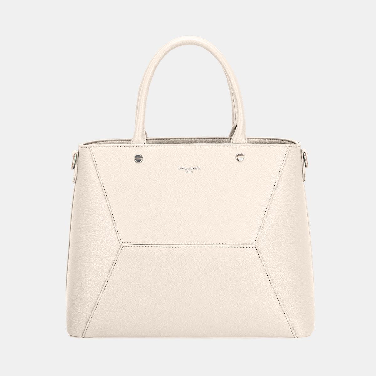 David Jones PU Leather Handbag Creamy White One Size