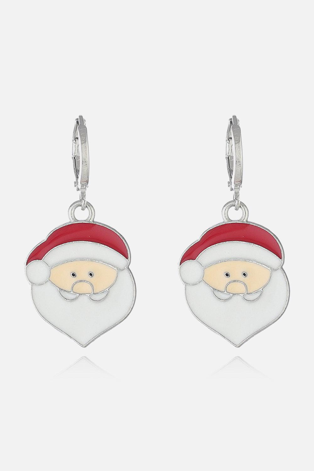 Christmas Theme Alloy Earrings Style I One Size