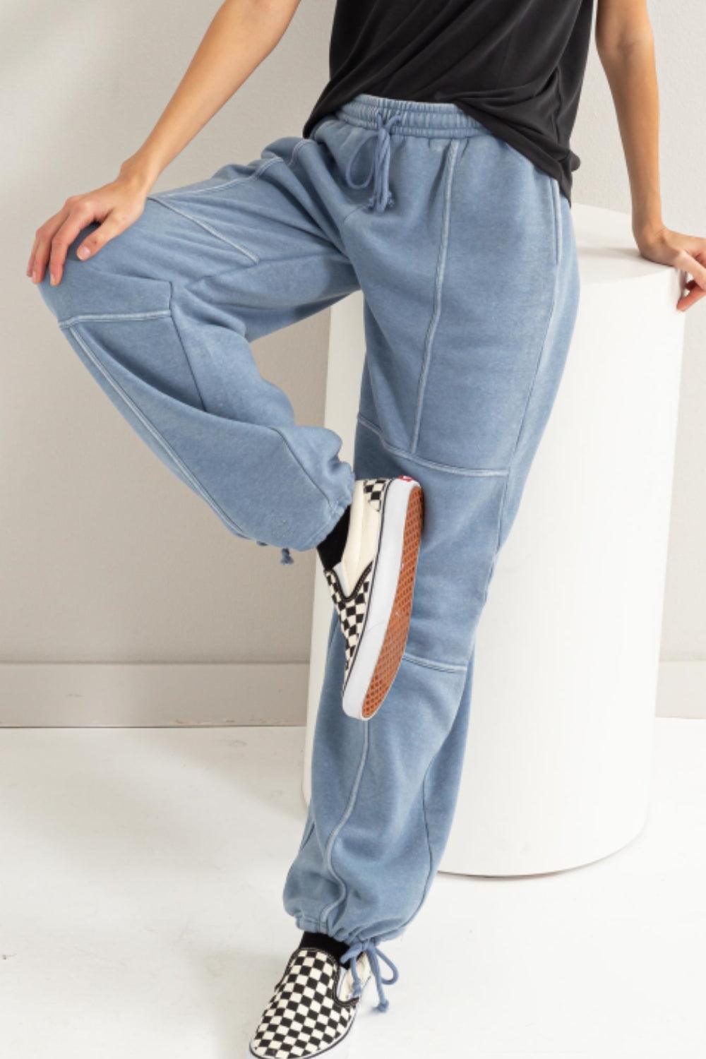 HYFVE Stitched Design Drawstring Sweatpants for Ultimate Comfort