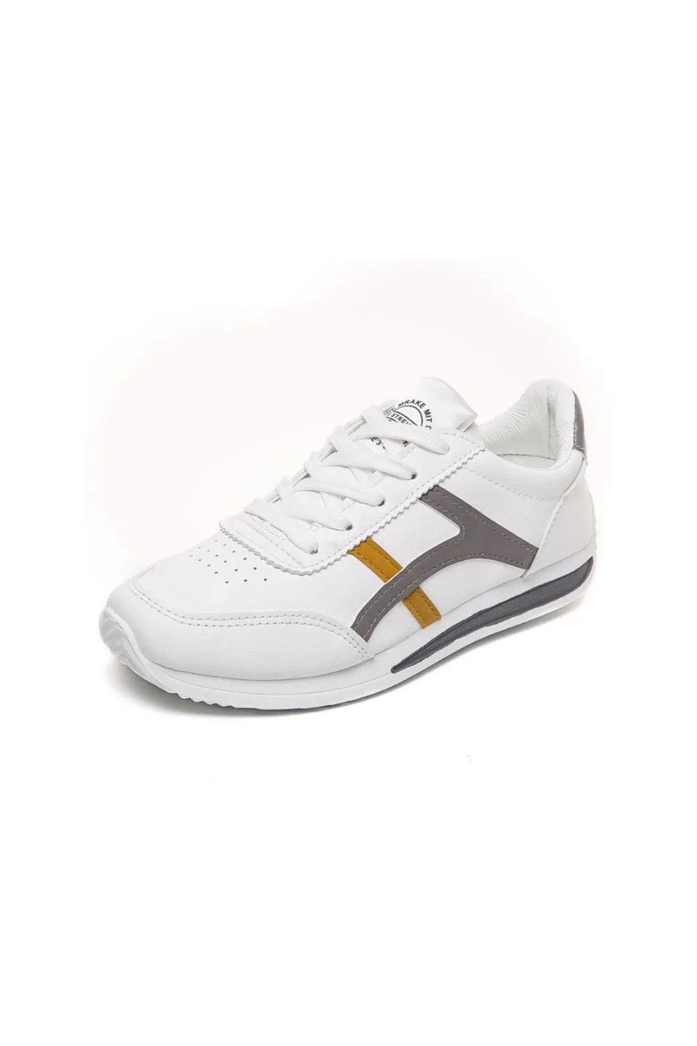 Lace Up Contrast Sneakers Gray