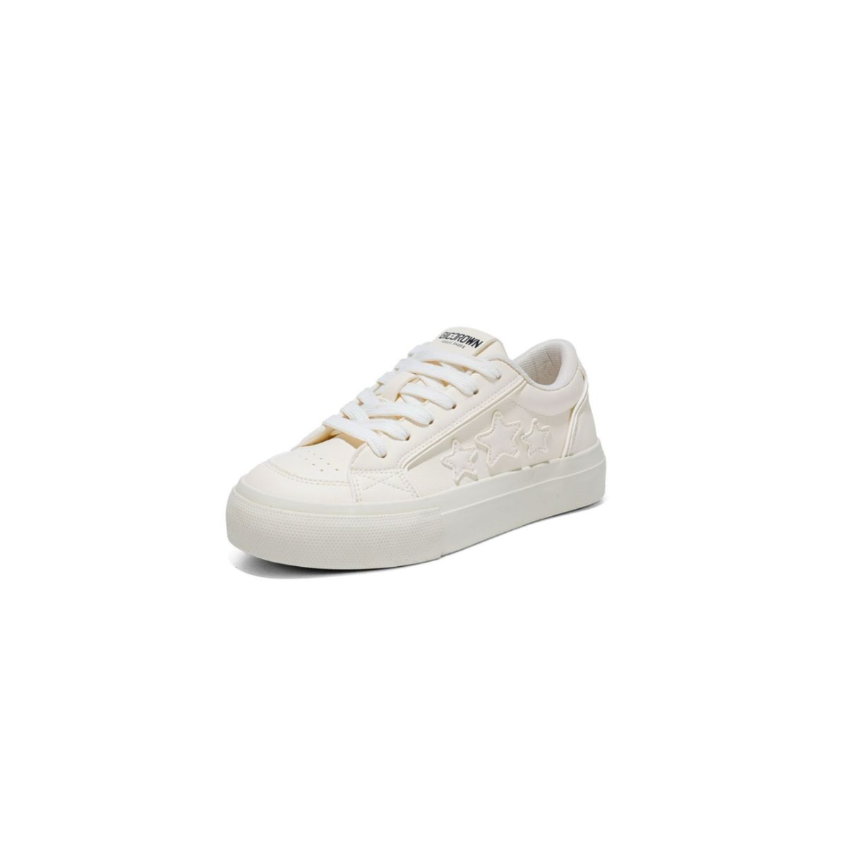 Round Toe Flats Sneakers Beige