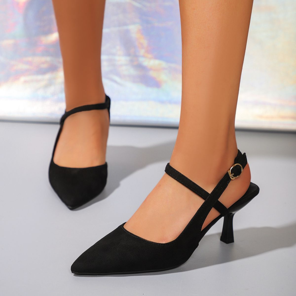 Point Toe Slingback Pumps