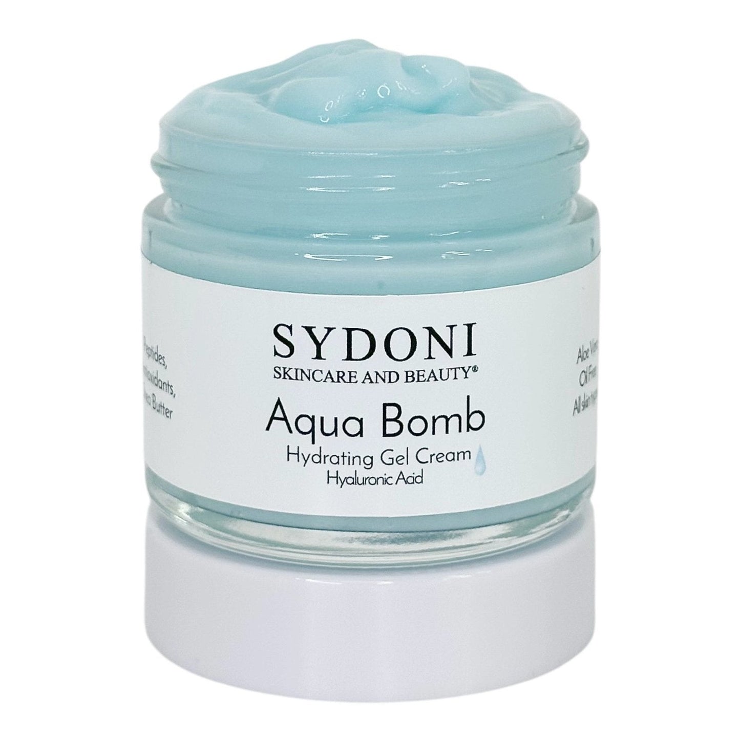 MOST LOVED! AS SEEN IN WELLNESS MAGAZINE-AQUA BOMB HYDRATING GEL CREAM with HYALURONIC ACID AND PEPTIDES 1.7 fl. oz.