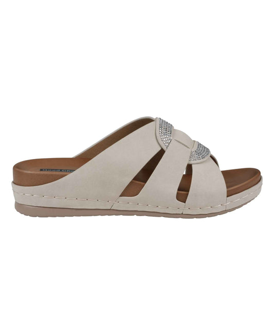 Women's Betsy Nude Embellished Comfort Sandals