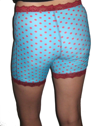 Red Hot Aqua Dot Pettipants - Short Bike Shorts
