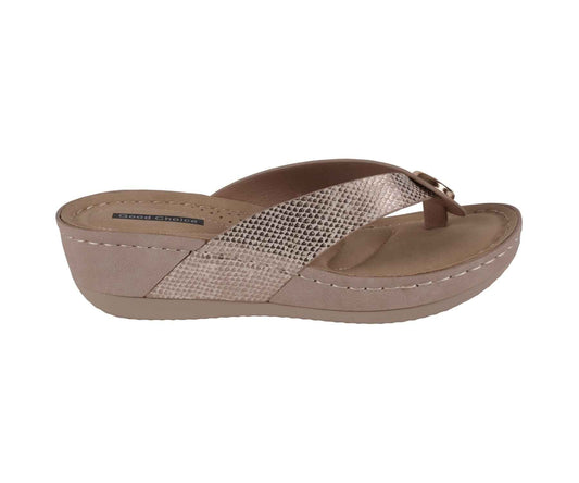 Women's Dafni Bronze Wedge Sandals