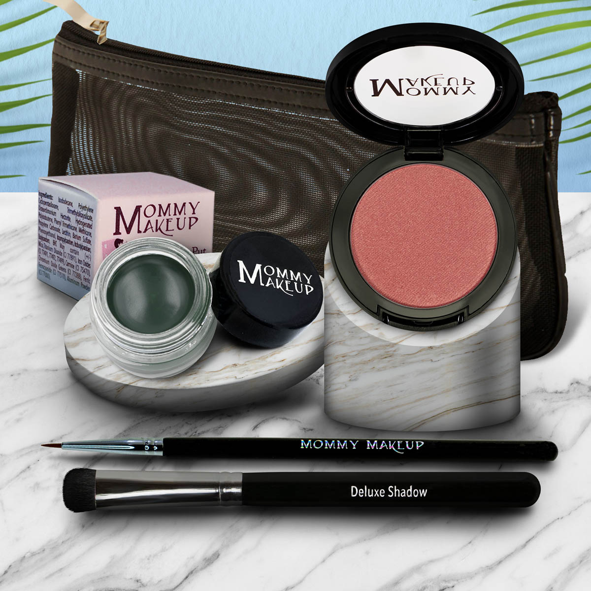 Eye Love It Set | Waterproof Eyeliner + 3-in-1 Color Peach Tartlet - a rosy peach with a golden gleam Hunter - A Rich Hunter Forest Green