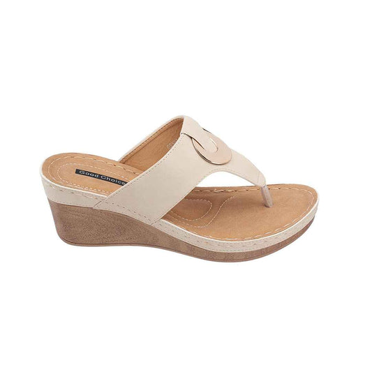 Women's Genelle Natural Wedge Sandals