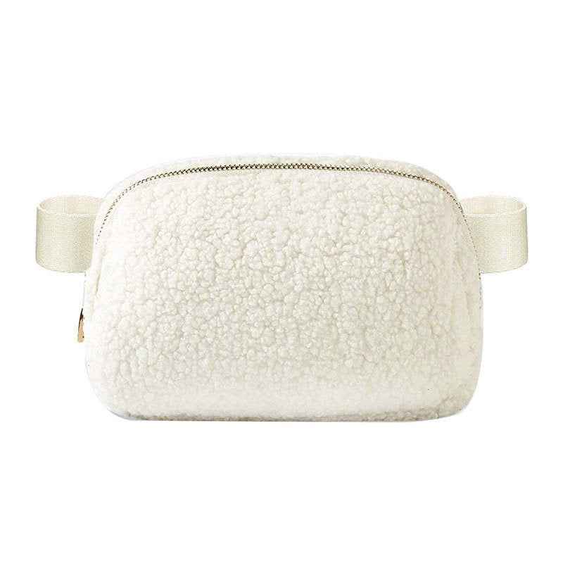 The Lennon Sherpa Belt Bag, Sling Bag, Waist Bag | Ivory