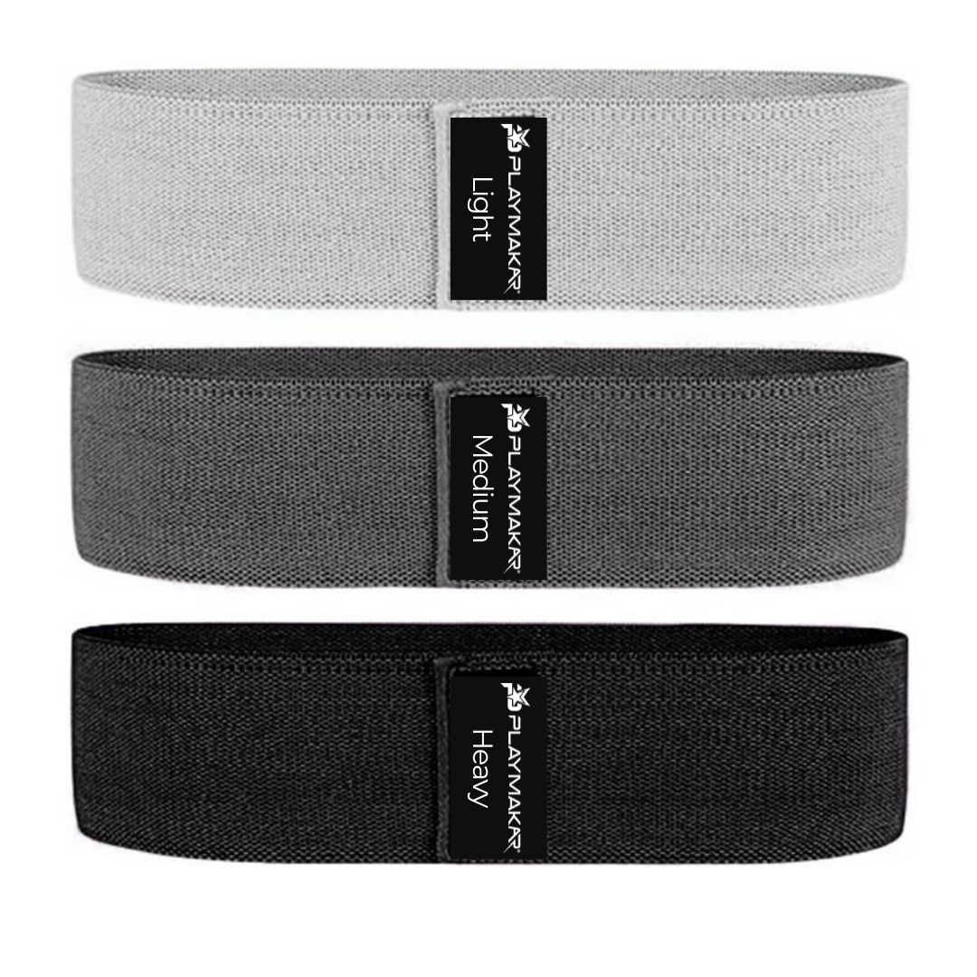 Premium Resistance Bands White Gray Black