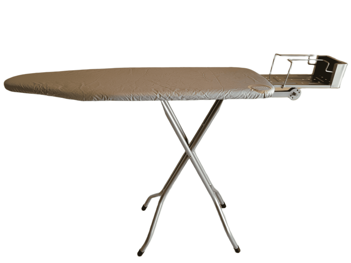 Ironing Board with Adjustable Iron Holder – Steam-Saving technogy Silver Gray