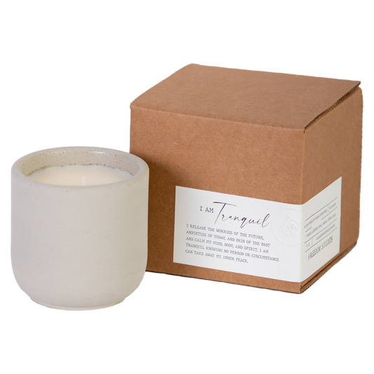 I AM Tranquil 8 oz Concrete Candle