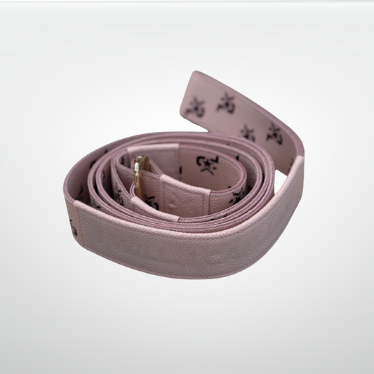 I AM Leather Monogram Yoga Strap Pink