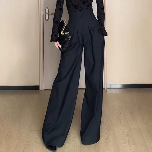 Women's Ultra High Waist Wide Leg Straight Pants
