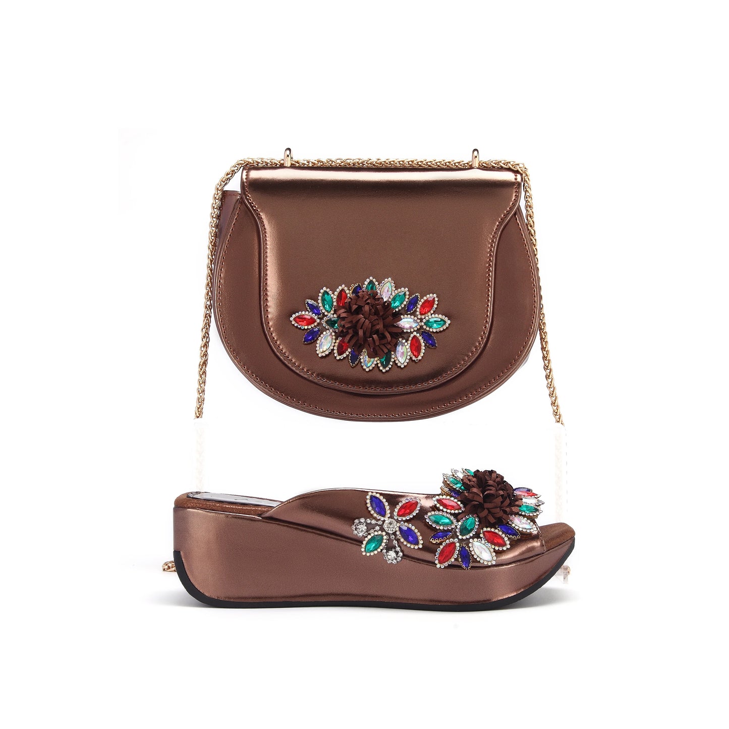 Lastest Italian Ladies Shoes with Matching Bag Set HWS1-16