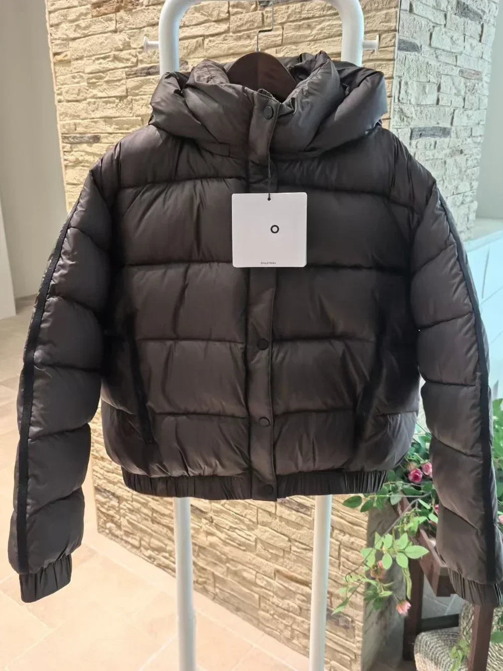White Winter Jacket for Women – Hooded Thick Warm Padded Coat